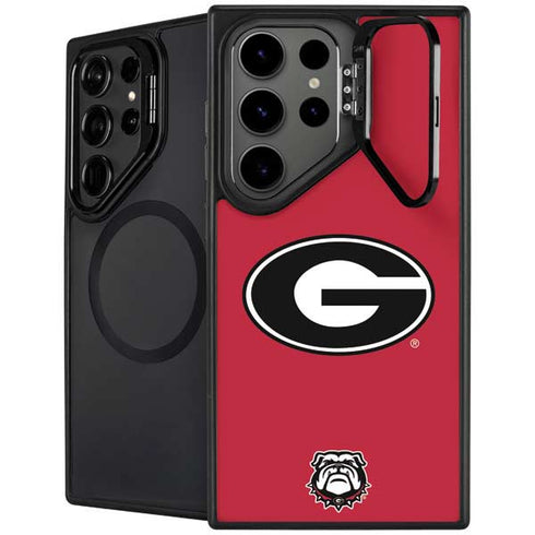 University of Georgia Logo Red Galaxy S25 Ultra Kickstand Case